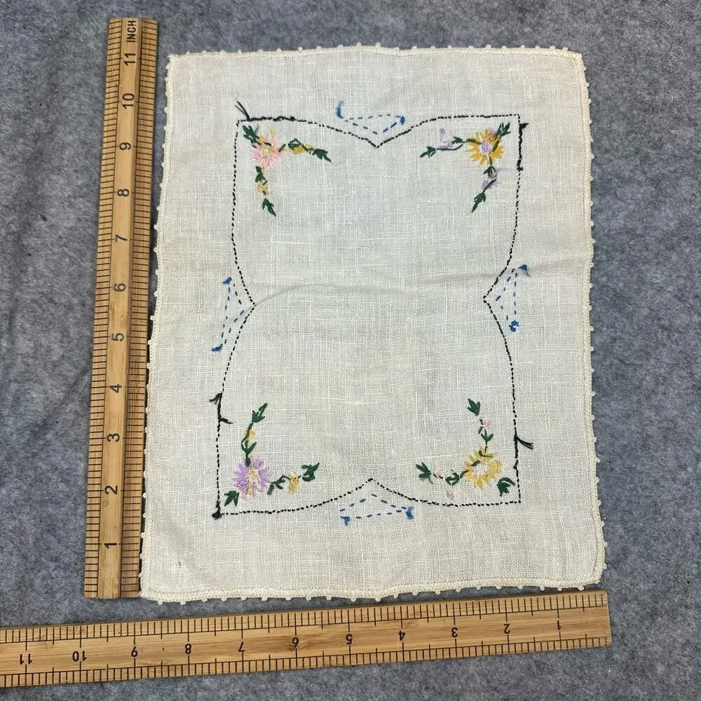 Vintage Embroidered Linen 11